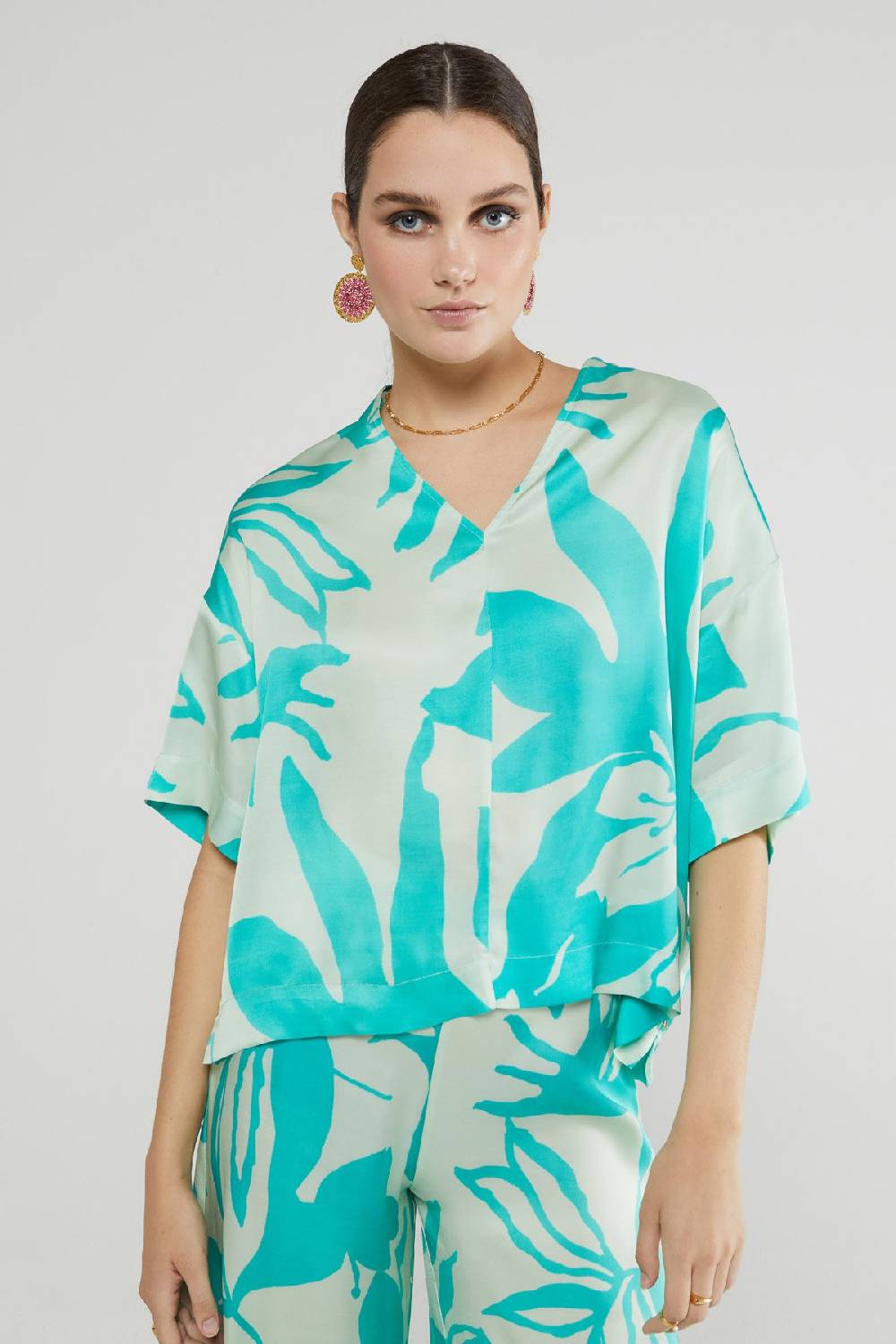 ottod'Ame Printed viscose sweater Saldi