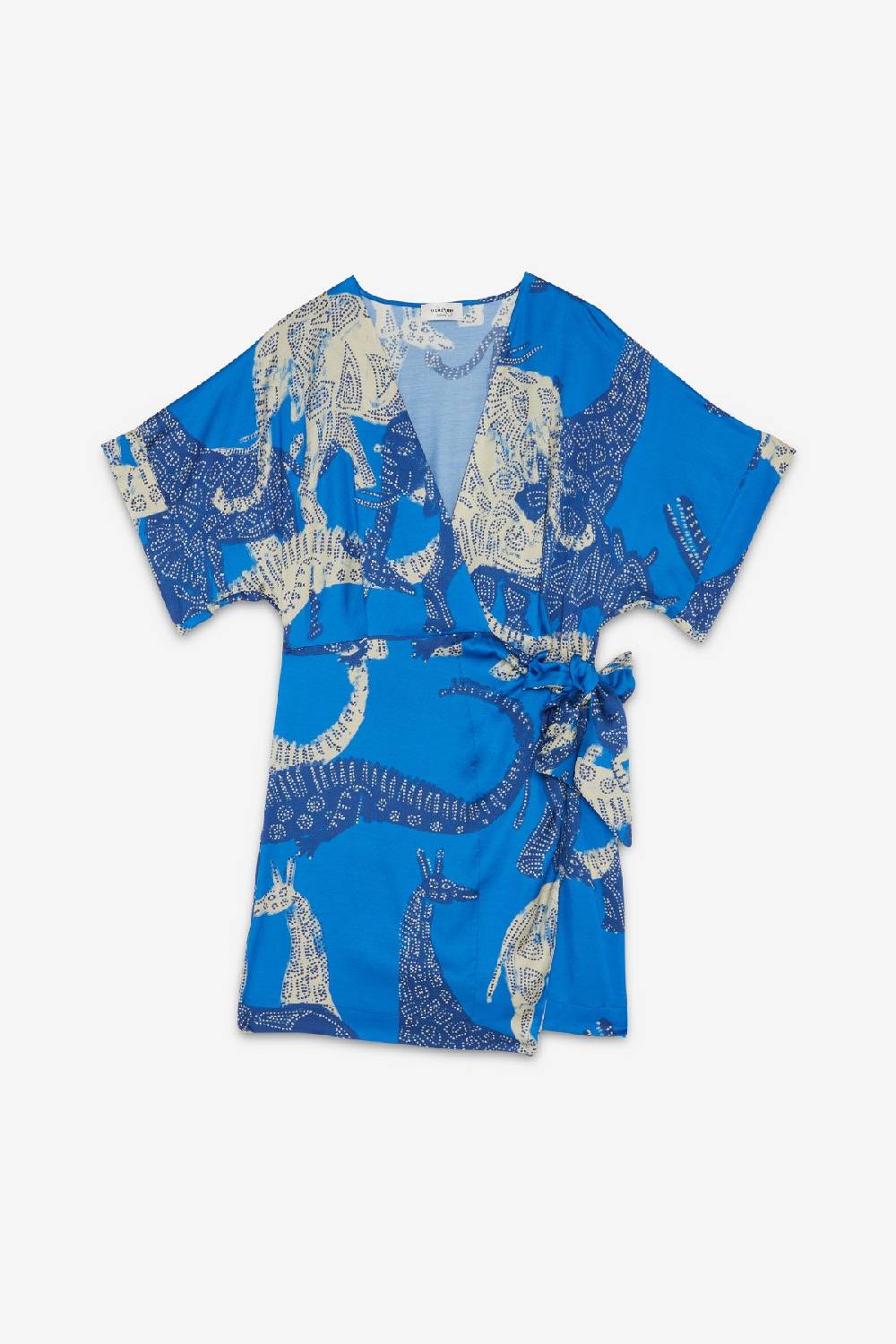 ottod'Ame Viscose short dress with knot Vendita Calda