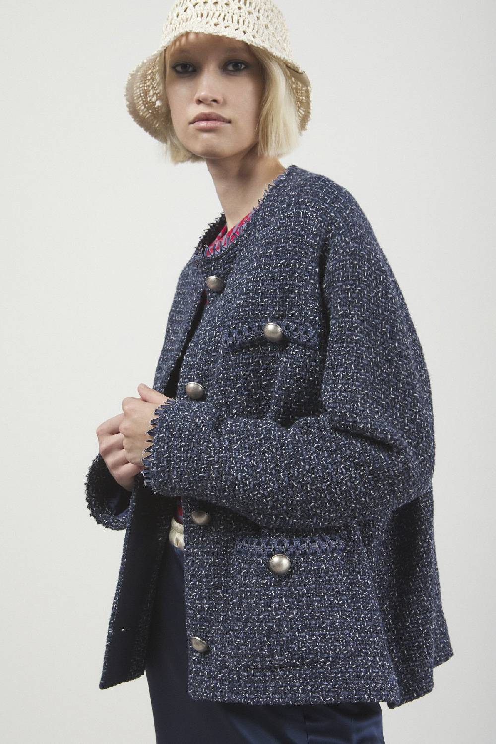 ottod'Ame Tweed jacket with buttons Nuovo