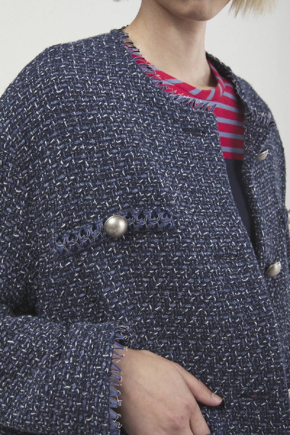 ottod'Ame Tweed jacket with buttons Nuovo