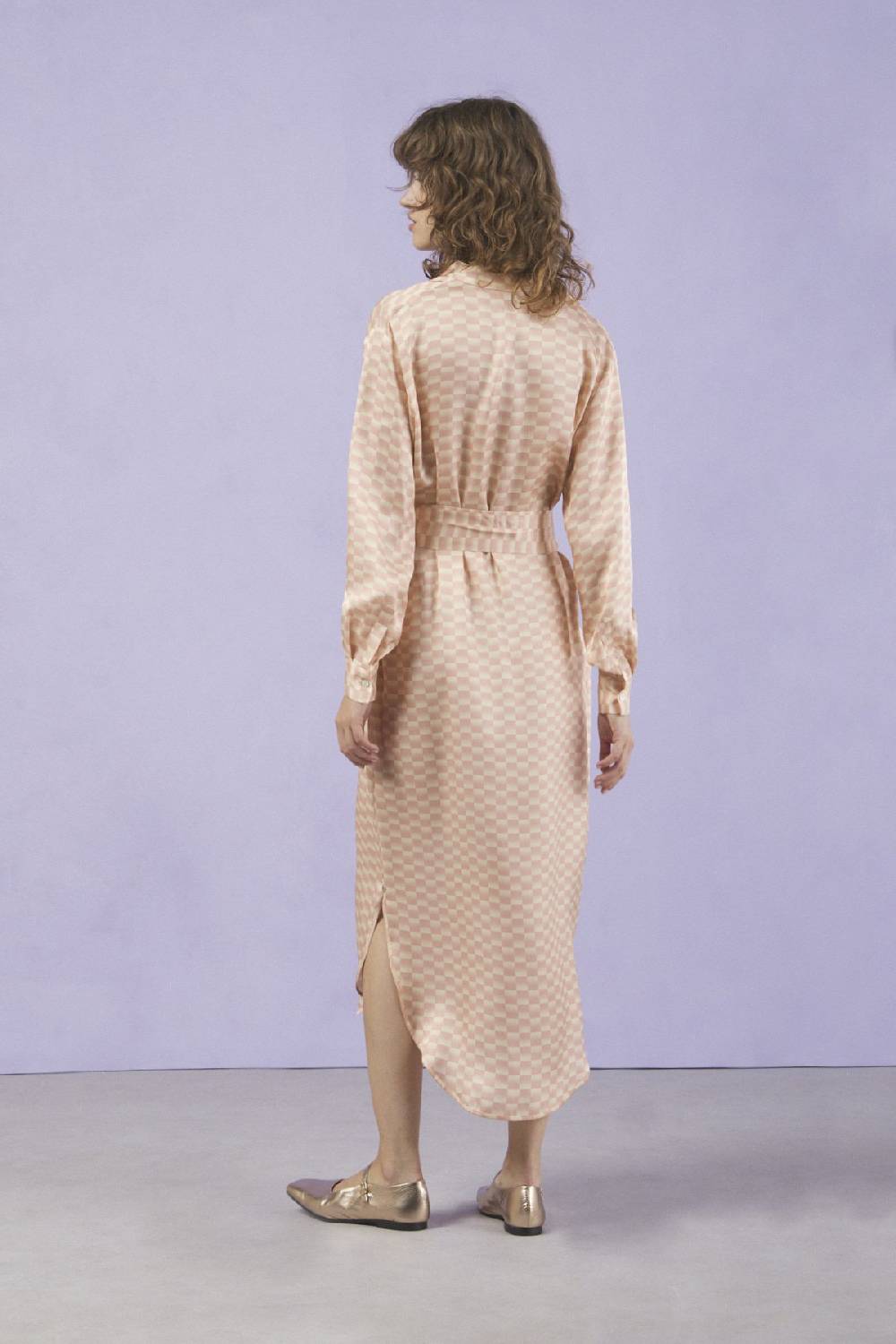 ottod'Ame Viscose long dress with sash Vendita
