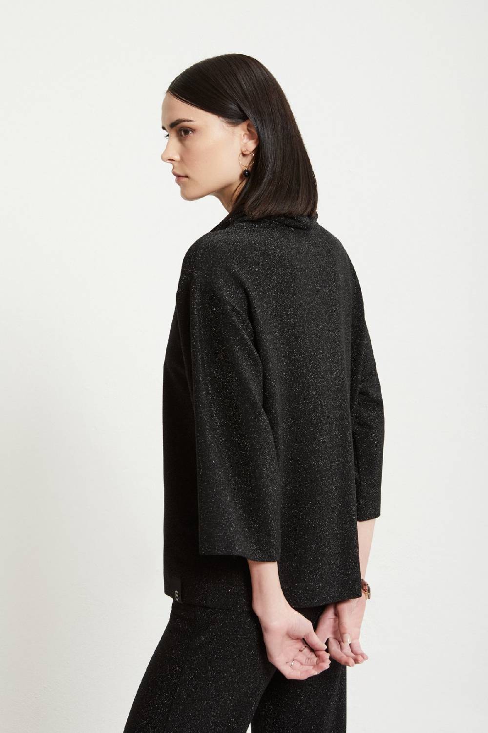ottod'Ame Viscose blouse with lurex and flared sleeves Presa