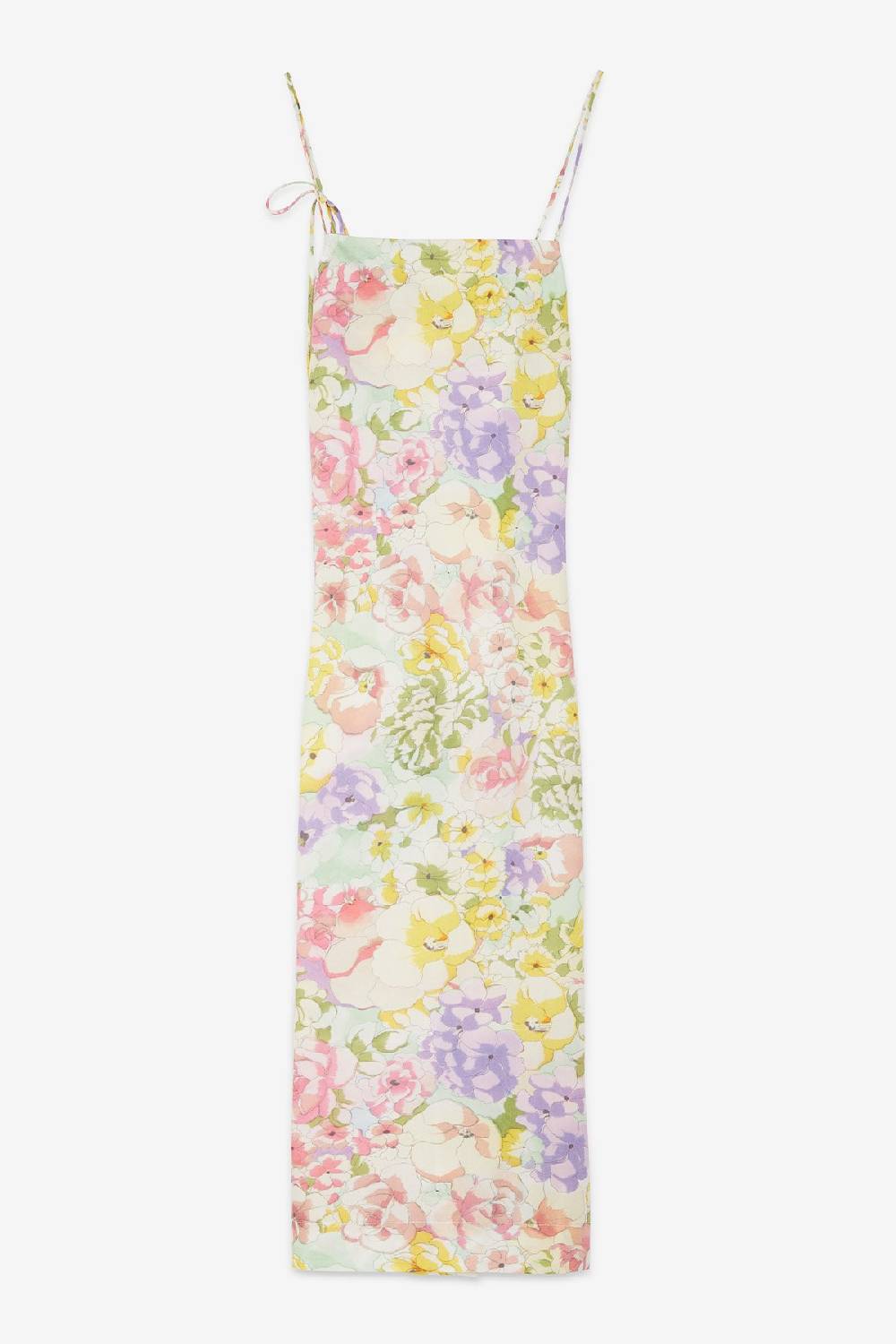 ottod'Ame Cotton midi dress with slit Negozio
