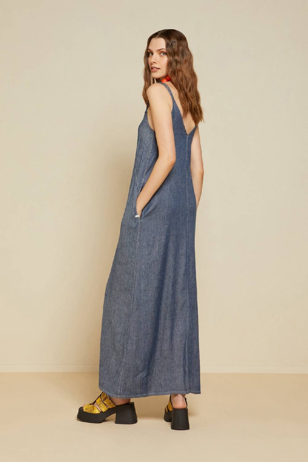 ottod'Ame Linen blend long dress Bestseller