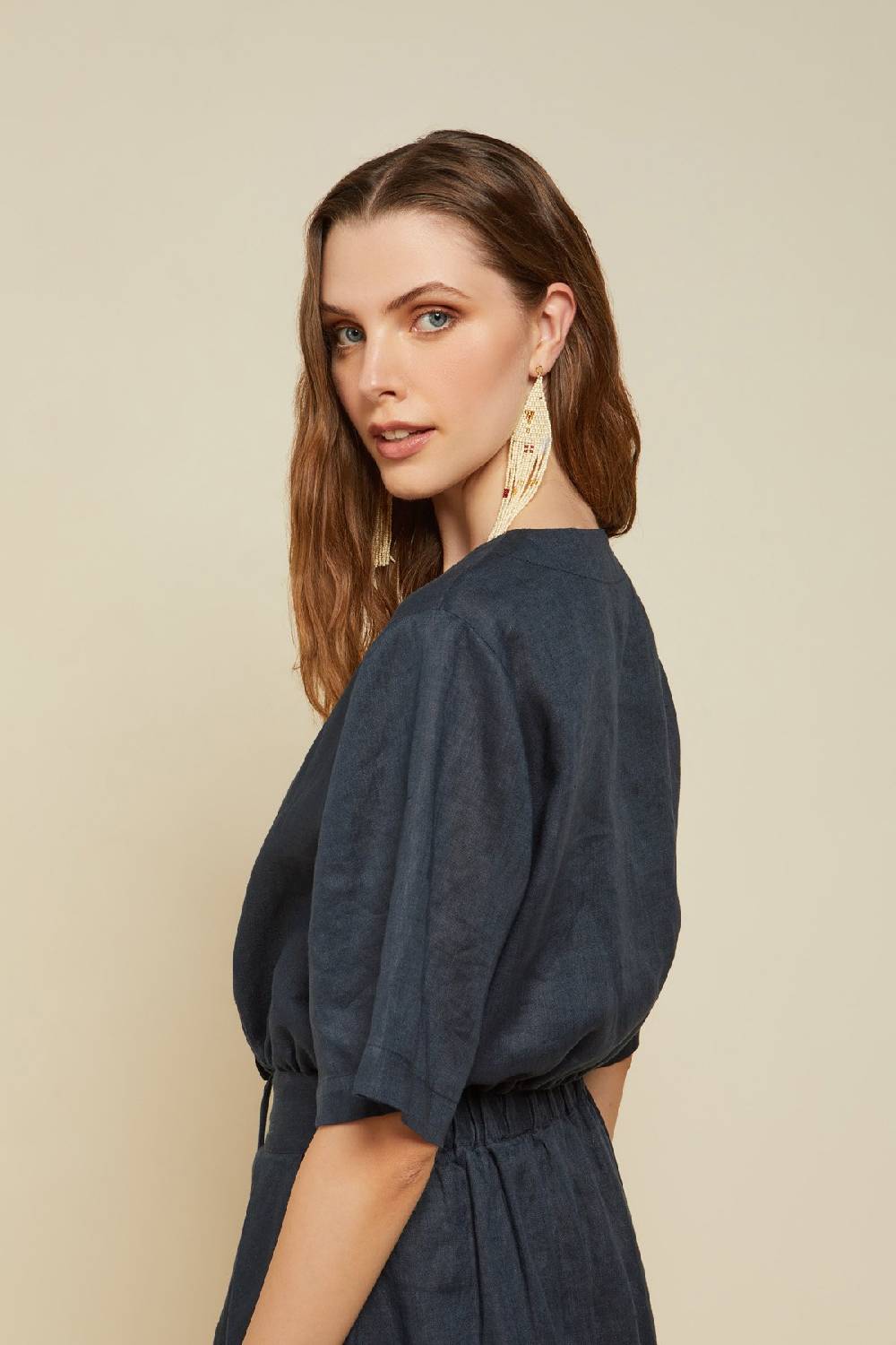 ottod'Ame Linen shirt with drawstring Offerta San Valentino