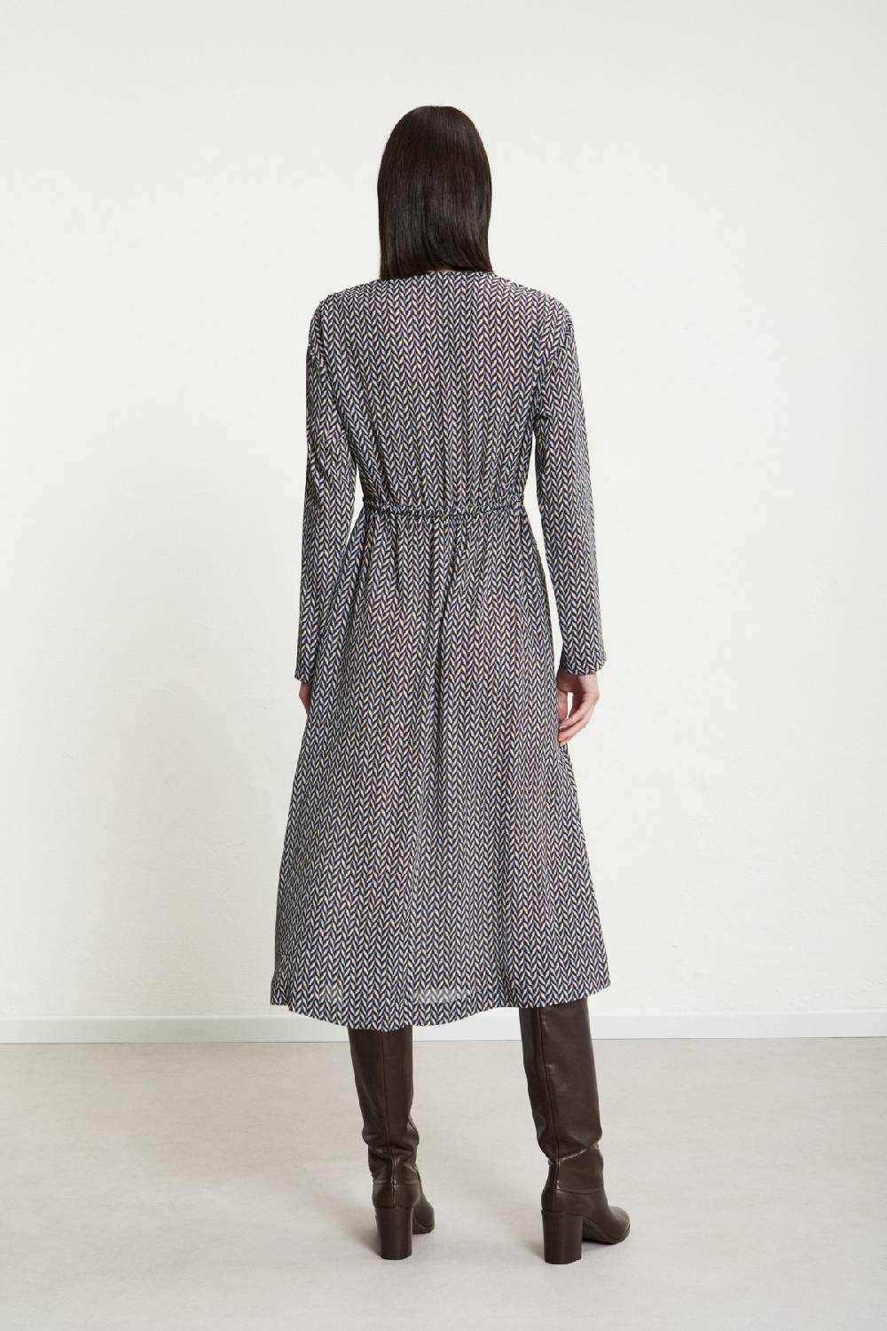 ottod'Ame Viscose midi dress with drawstring 2025