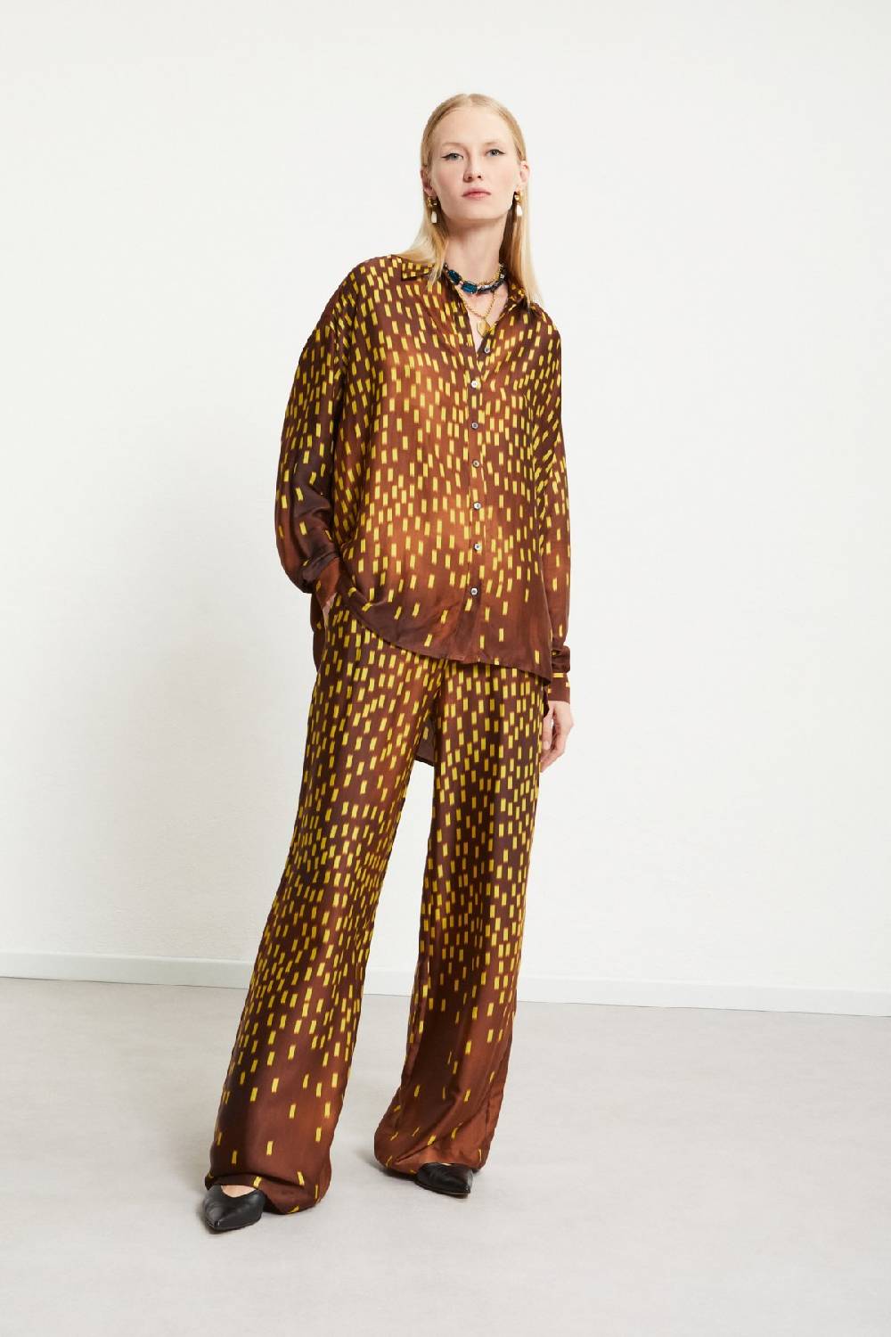ottod'Ame Viscose palazzo trousers Italia