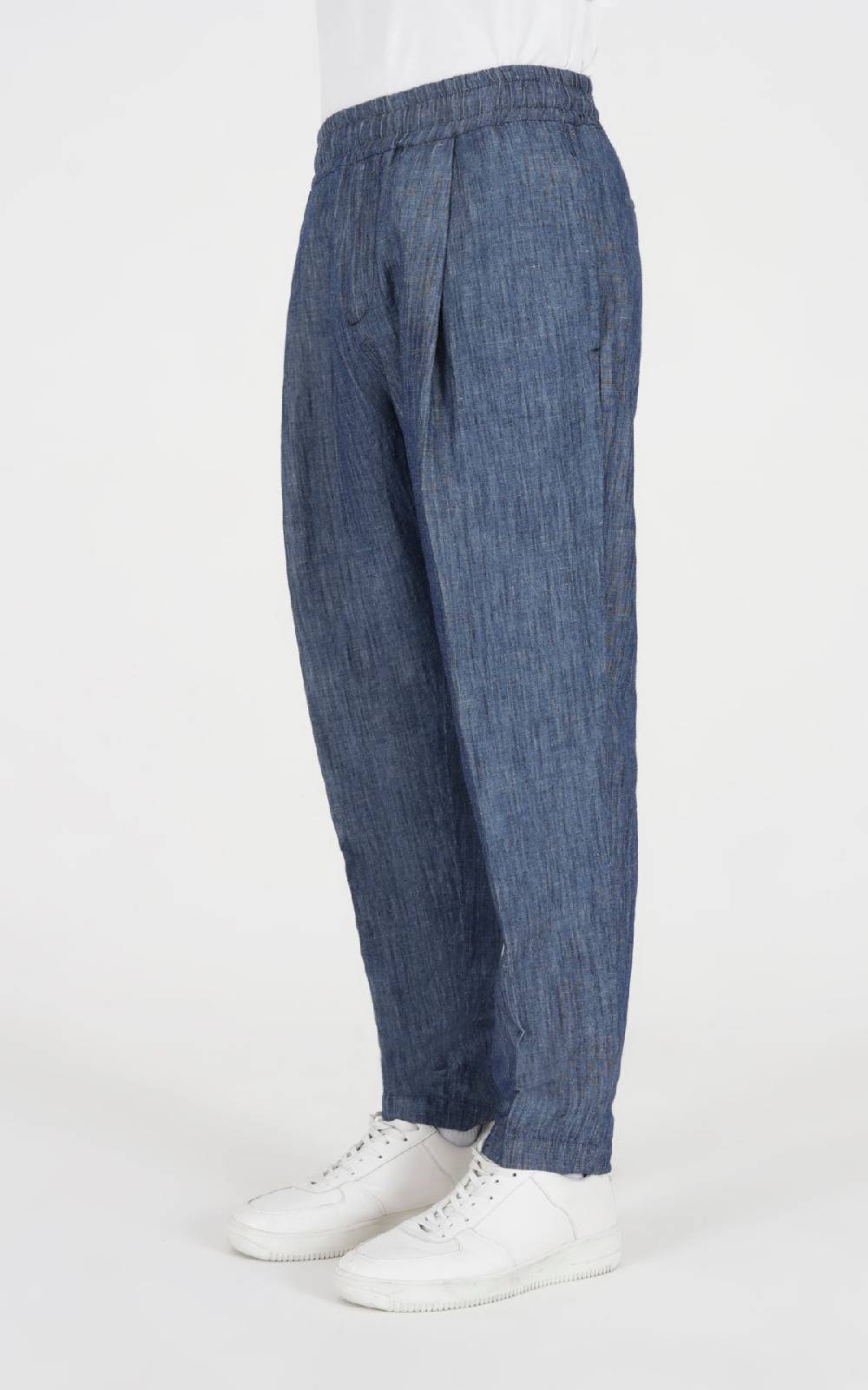 Outfit Italy Pantalaccio wide fit in tessuto effetto denim Offerta San Valentino