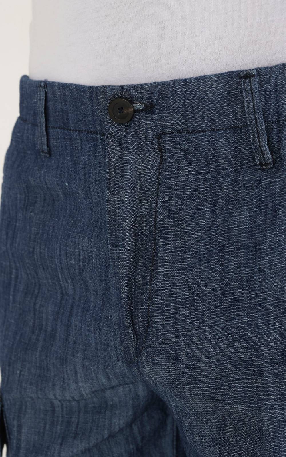 Outfit Italy Bermuda tasche laterali in tessuto effetto denim Acquista Ora