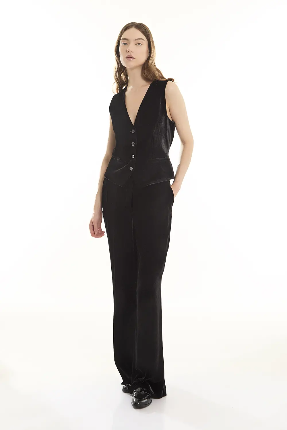 P.A.R.O.S.H. GILET IN VELLUTO Affare Del Giorno