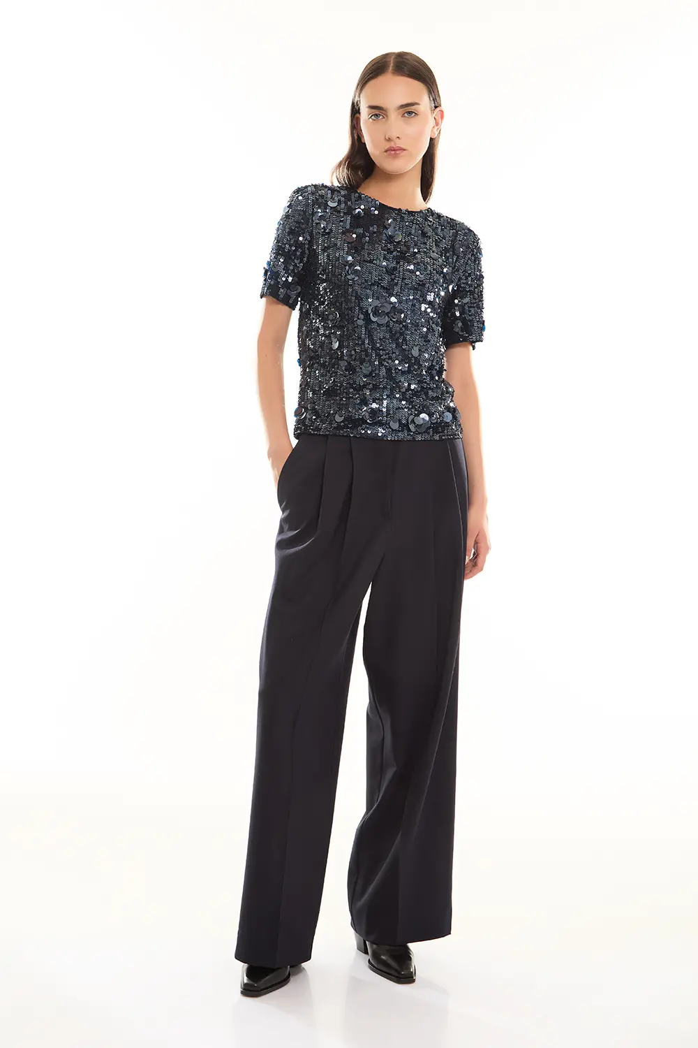 P.A.R.O.S.H. BLUSA FULL PAILLETTES In Saldo