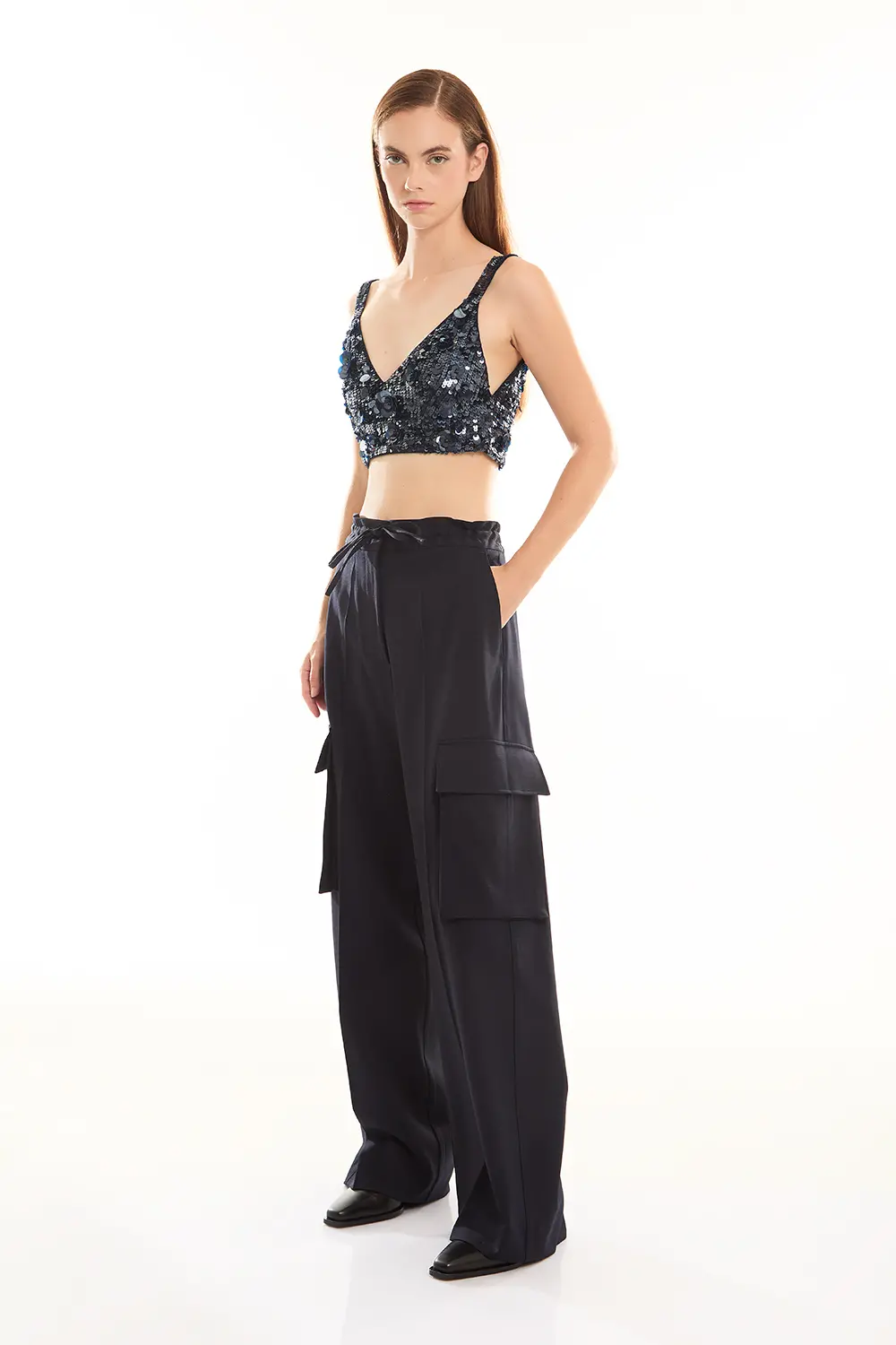P.A.R.O.S.H. CROP TOP FULL PAILLETTES 2025