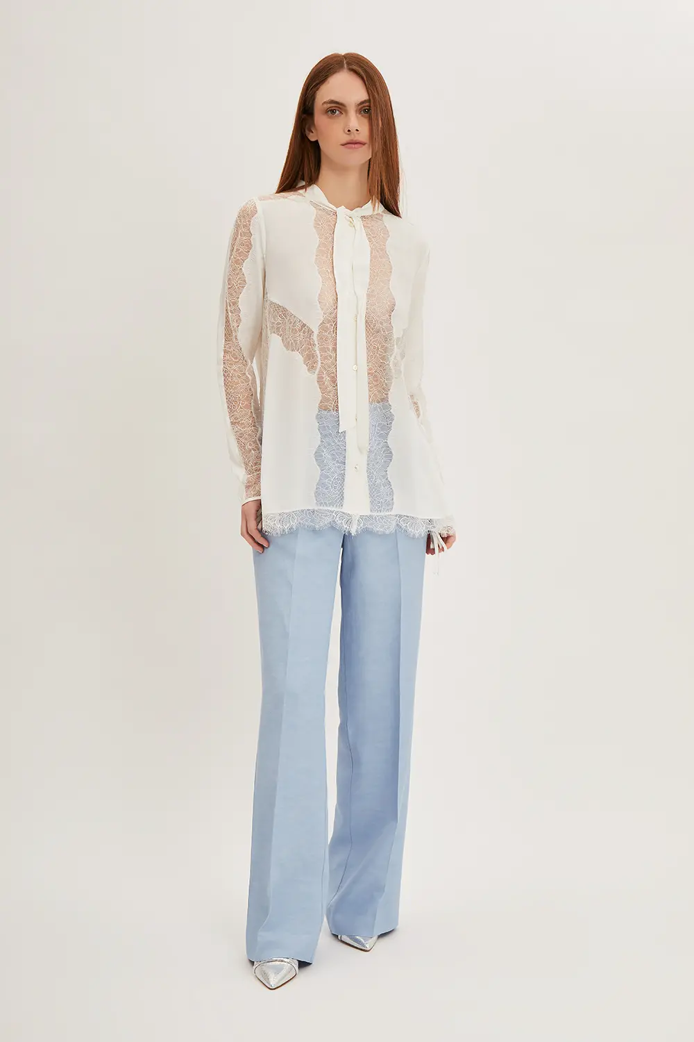 P.A.R.O.S.H. CAMICIA CON PIZZO Qualità