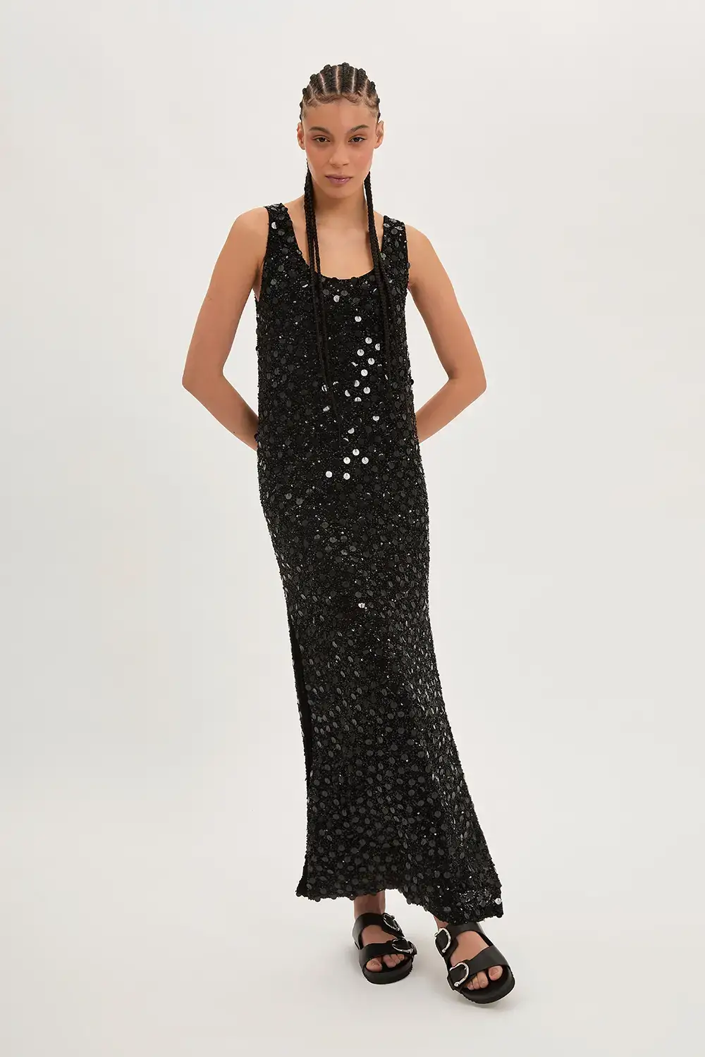 P.A.R.O.S.H. ABITO LUNGO PAILLETTES Negozio