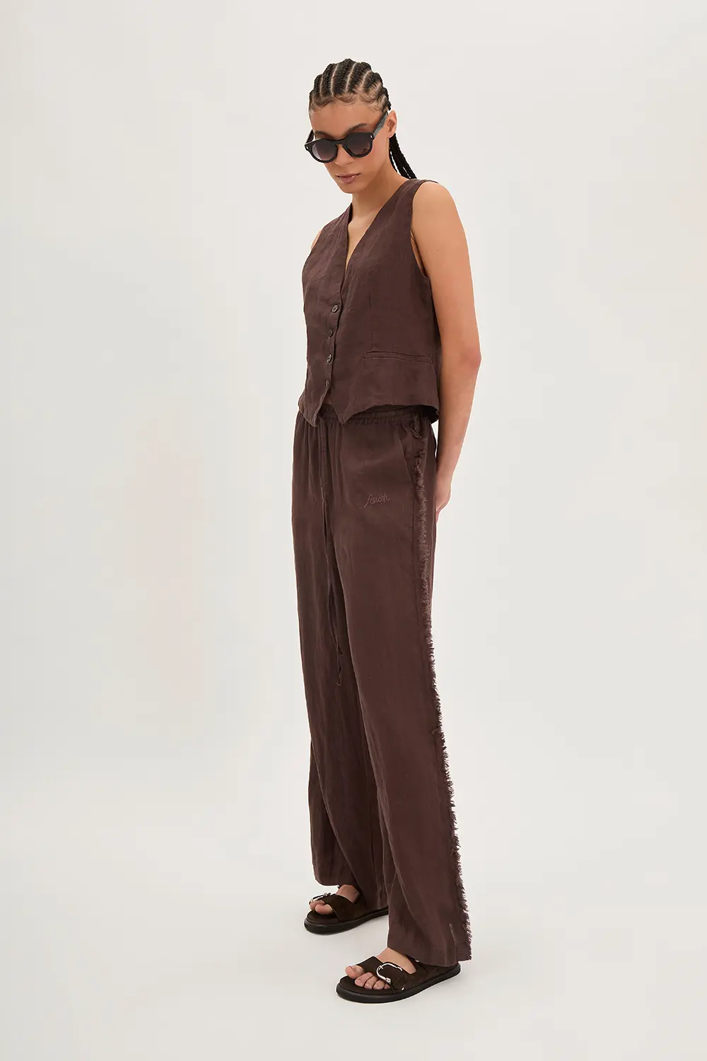 P.A.R.O.S.H. GILET IN LINO Sconto