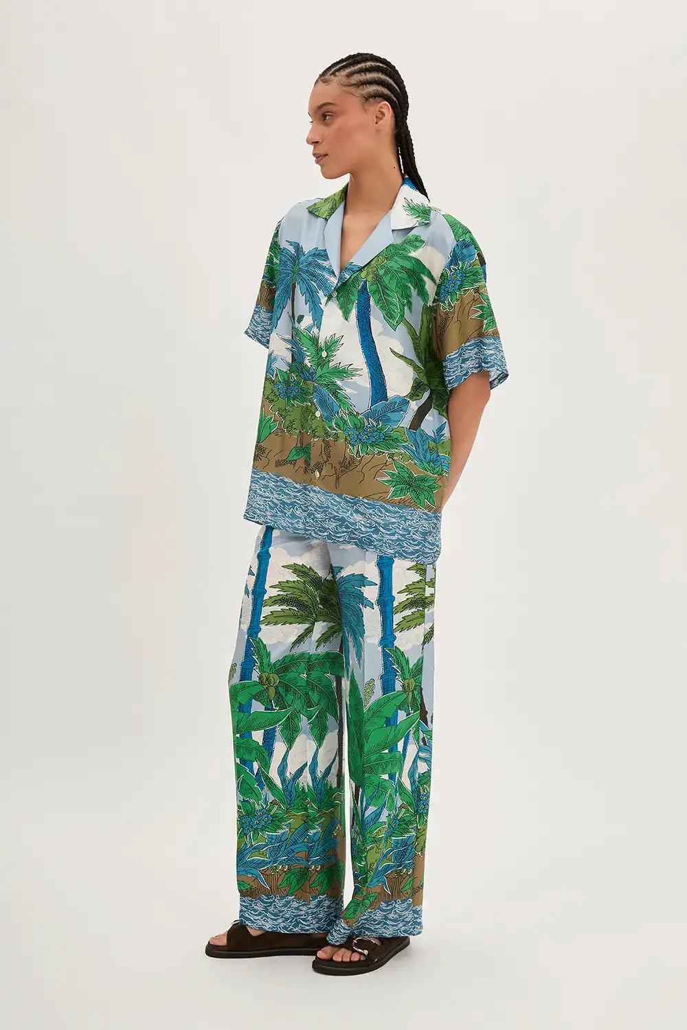 P.A.R.O.S.H. CAMICIA PALME IN TWILL Hotsell