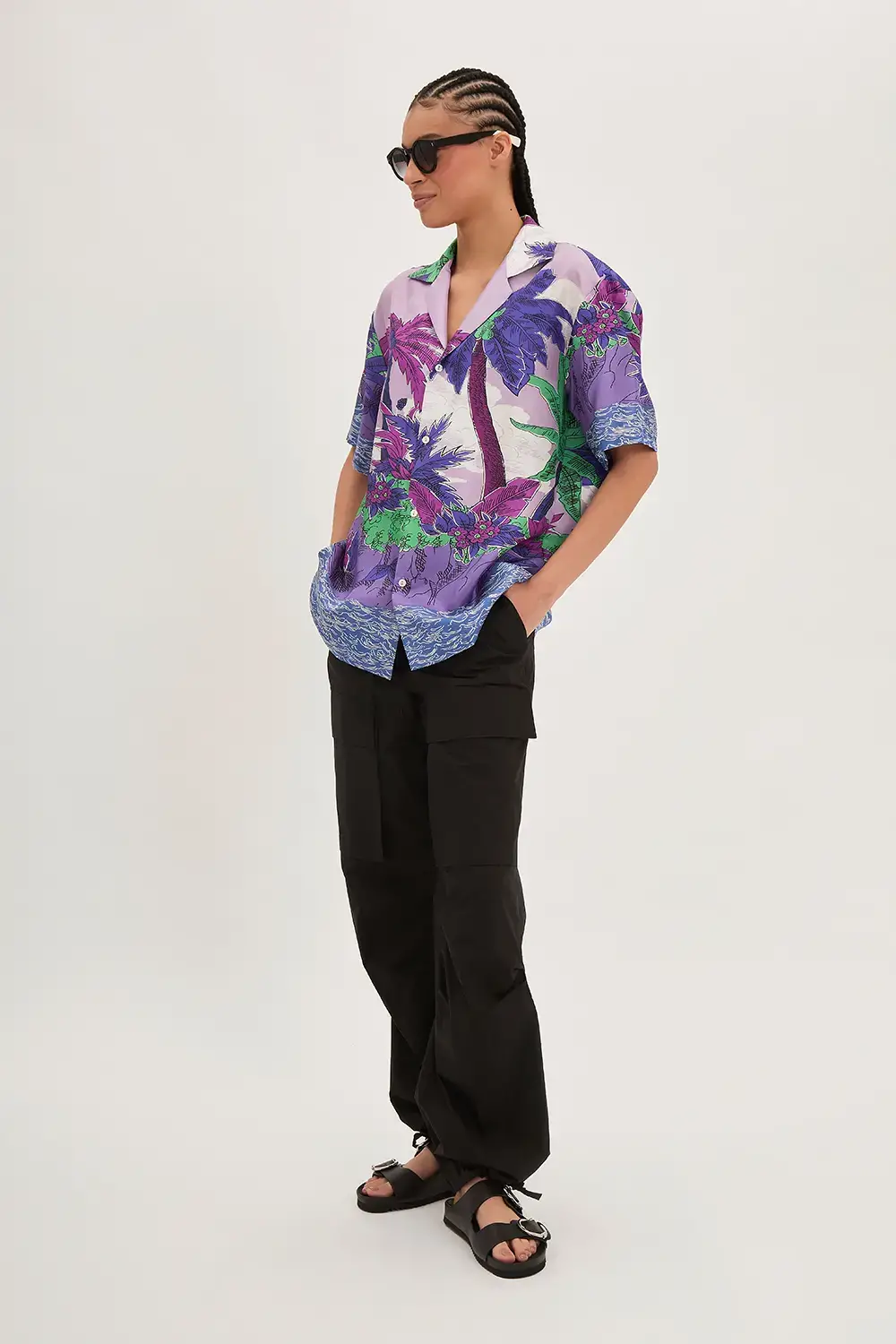 P.A.R.O.S.H. CAMICIA PALME IN TWILL Vendita Economica
