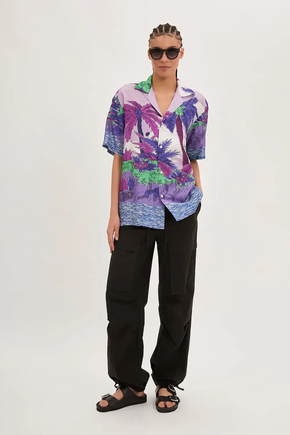P.A.R.O.S.H. CAMICIA PALME IN TWILL Vendita Economica