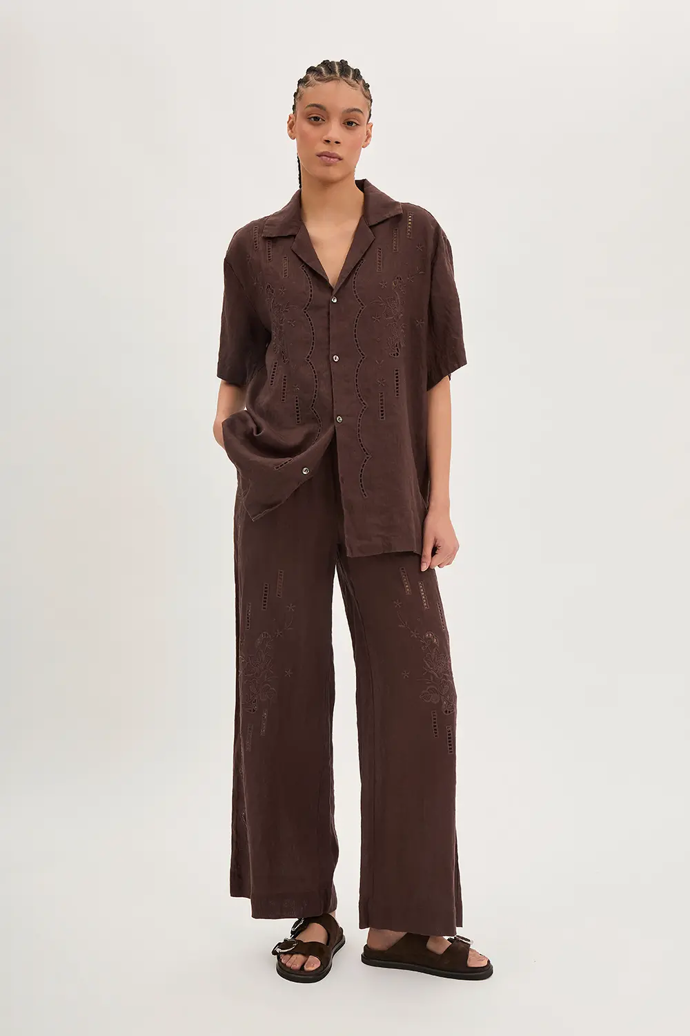 P.A.R.O.S.H. CAMICIA IN LINO RICAMATA I Più Venduti
