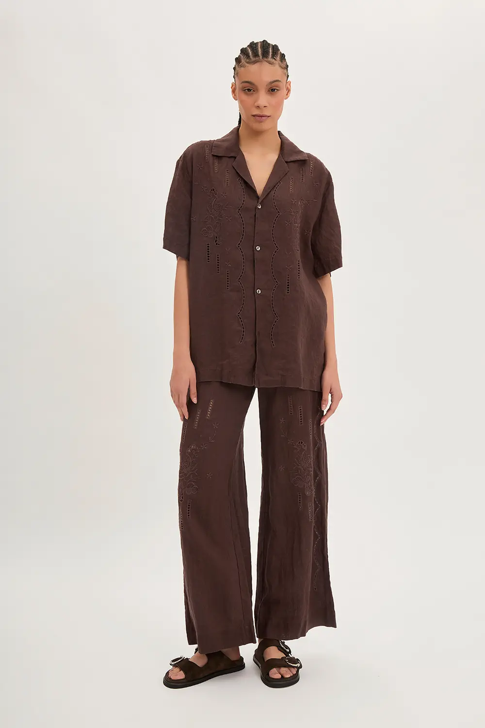 P.A.R.O.S.H. CAMICIA IN LINO RICAMATA I Più Venduti