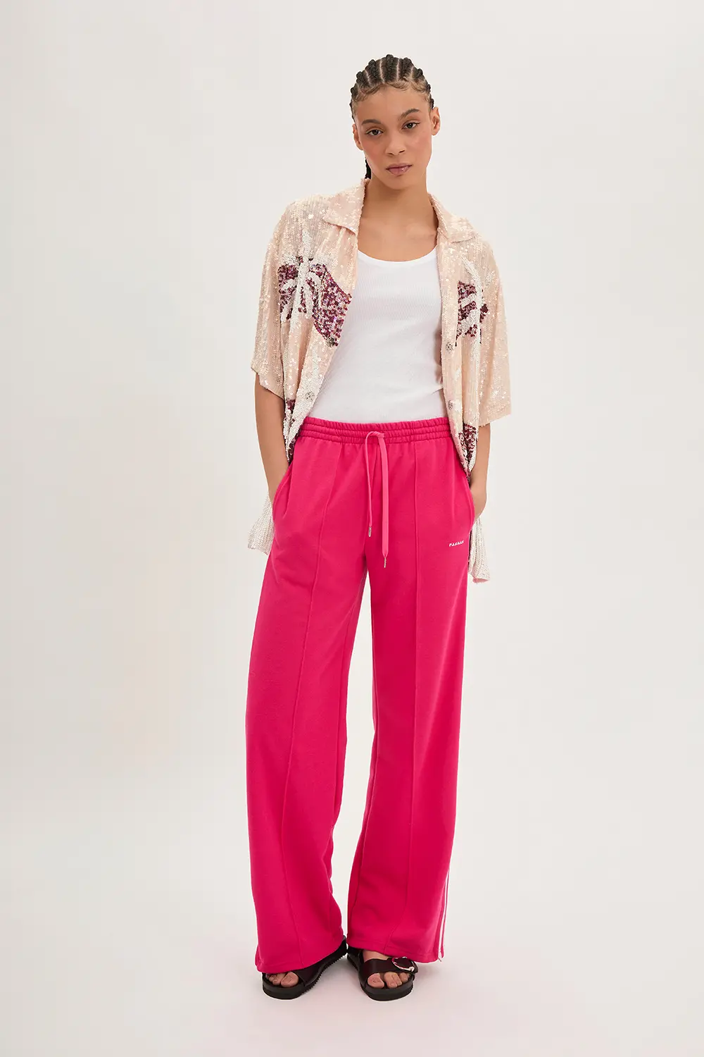 P.A.R.O.S.H. CAMICIA PAILLETTES PALME 2025