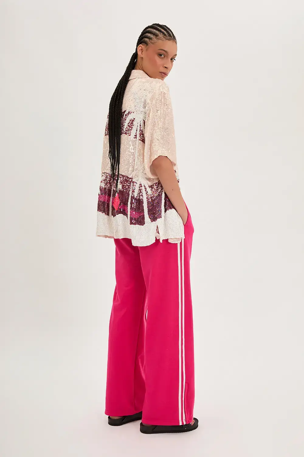 P.A.R.O.S.H. CAMICIA PAILLETTES PALME 2025