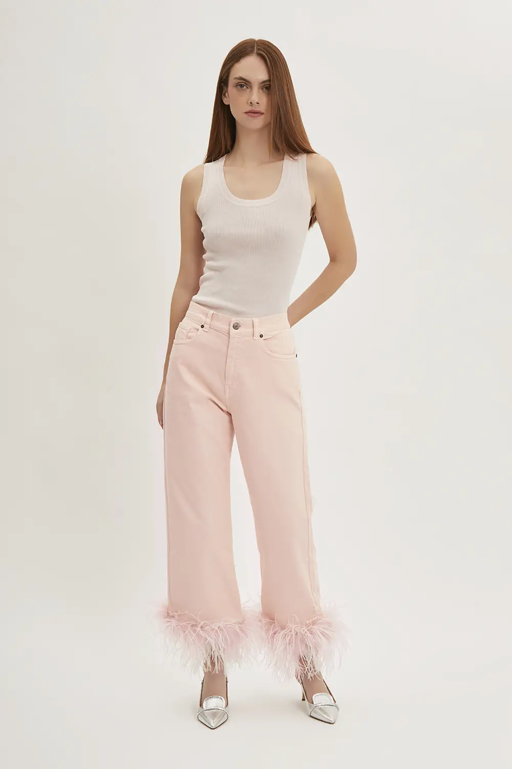 P.A.R.O.S.H. PANTALONE CON PIUME Soddisfazione Garantita