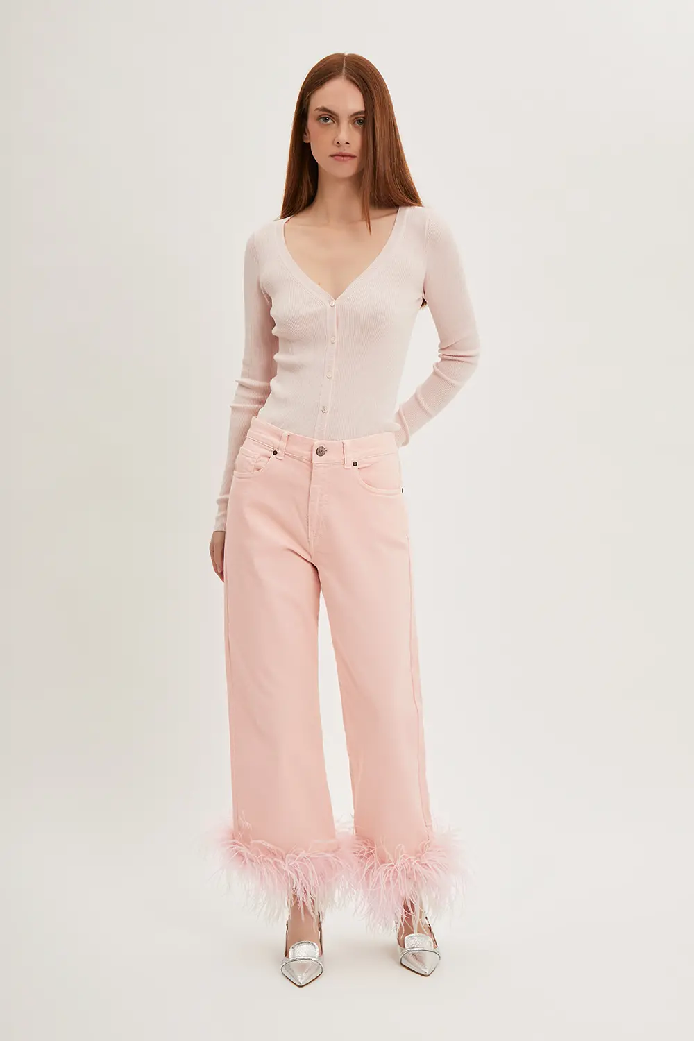 P.A.R.O.S.H. PANTALONE CON PIUME Soddisfazione Garantita