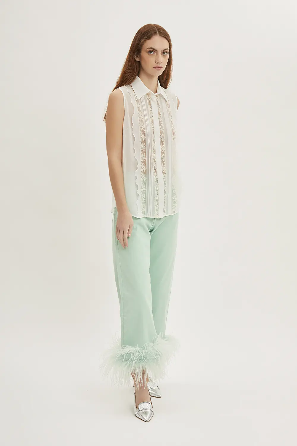 P.A.R.O.S.H. PANTALONE CON PIUME Qualità Garantita