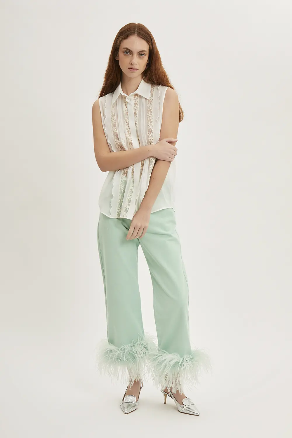 P.A.R.O.S.H. PANTALONE CON PIUME Qualità Garantita