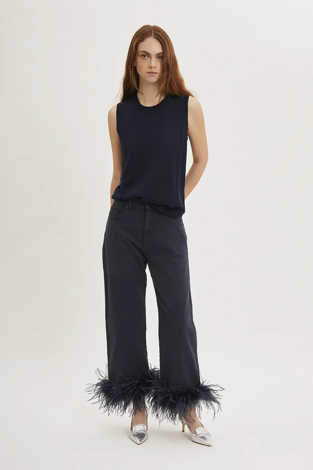 P.A.R.O.S.H. PANTALONE CON PIUME Negozi Online