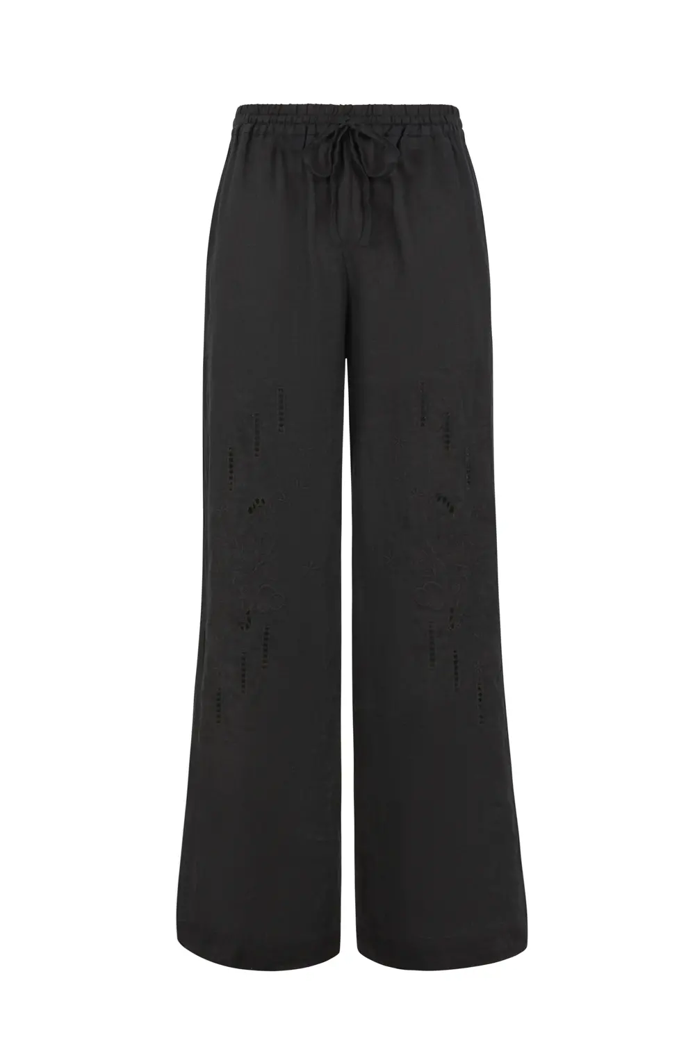 P.A.R.O.S.H. PANTALONE IN LINO CON RICAMO