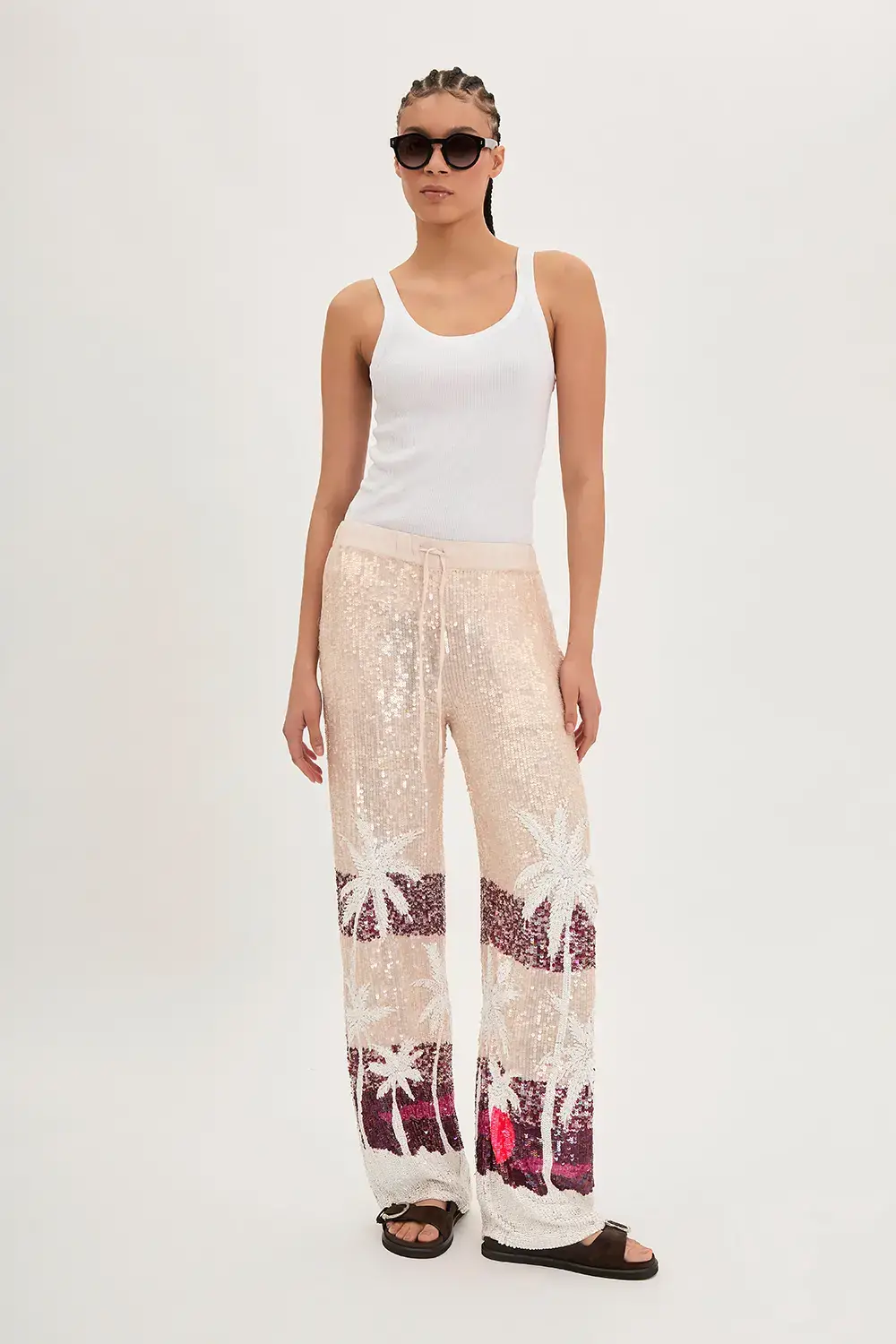 P.A.R.O.S.H. PANTALONE PAILLETTES PALME Presa