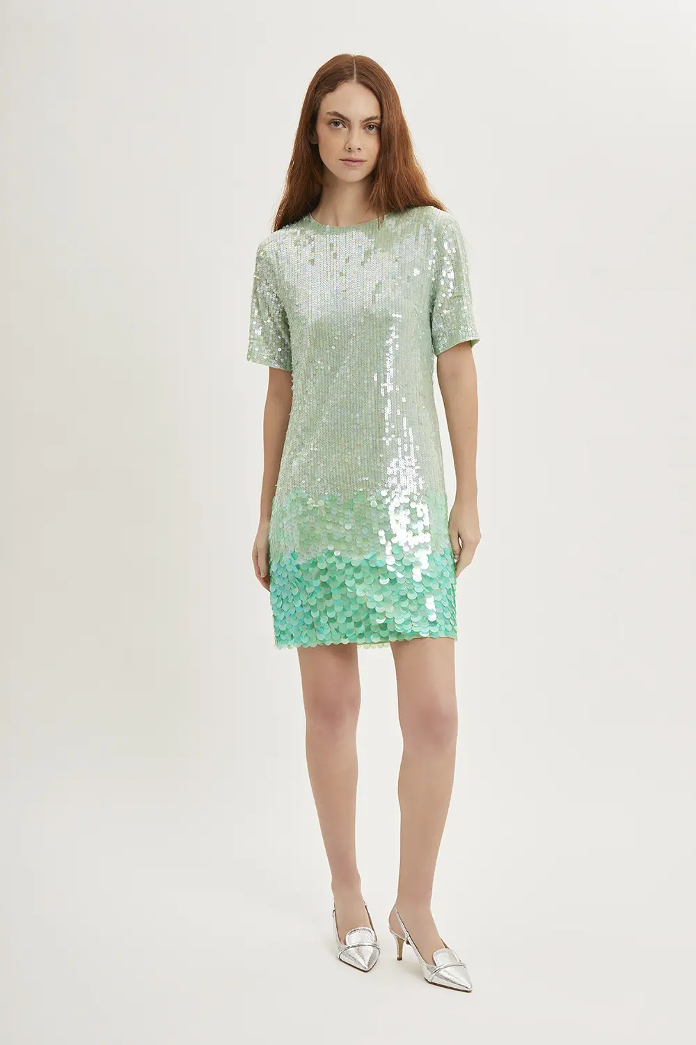 P.A.R.O.S.H. MINI ABITO PAILLETTES DEGRADE Affare Del Giorno
