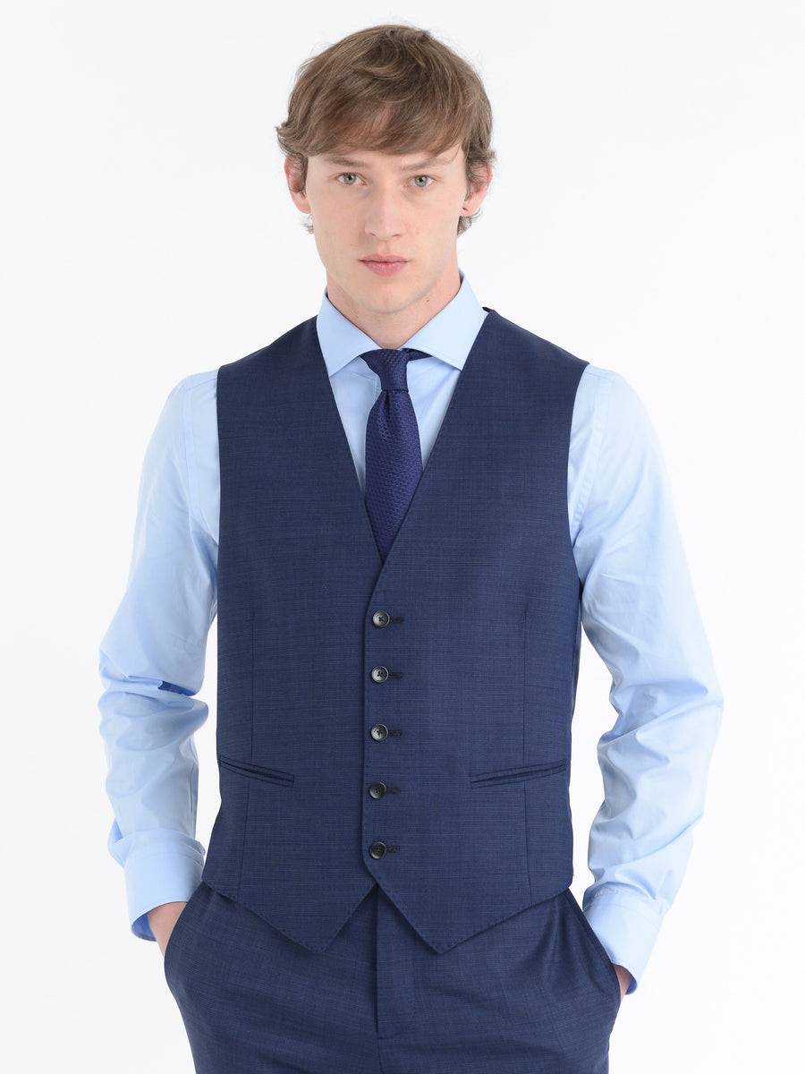 Paoloni Abito con gilet microarmatura lana stretch Saldi