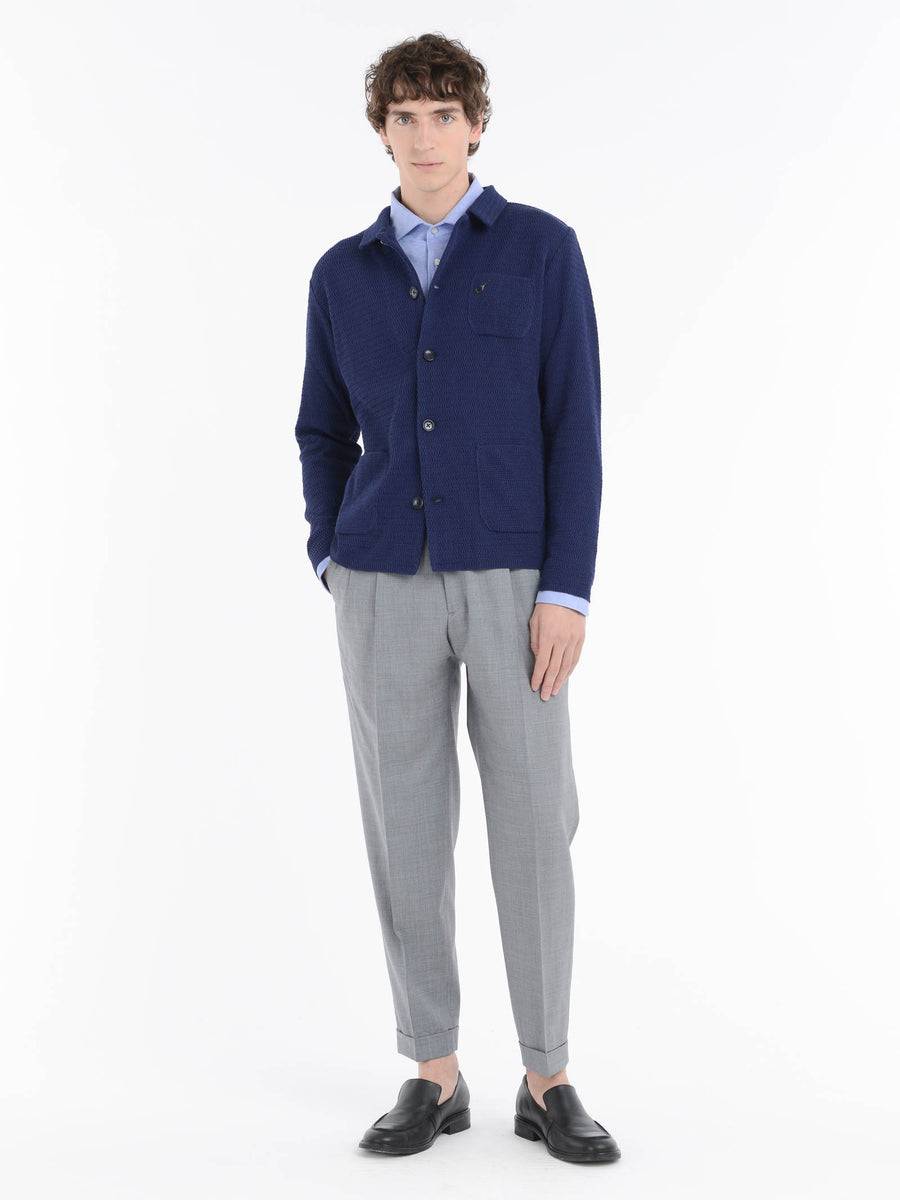 Paoloni Pantalone doppia pinces tela di lana stretch Novità