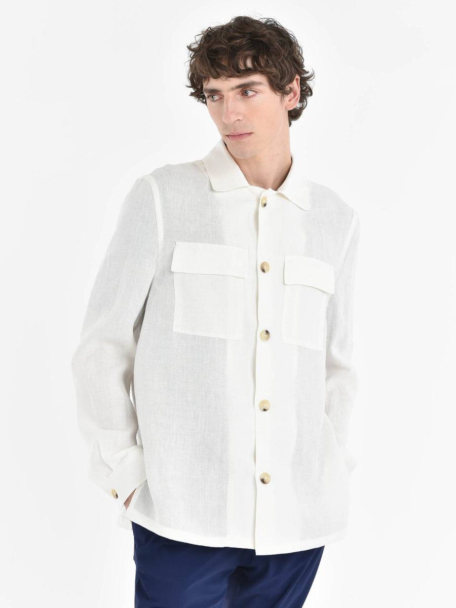 Paoloni Overshirt lino delavè Offerta San Valentino