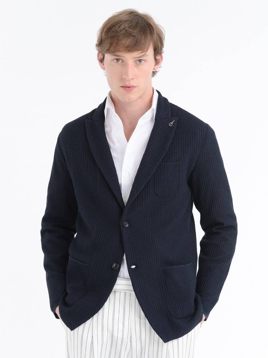 Paoloni Giacca maglia jersey costina Shopping Online