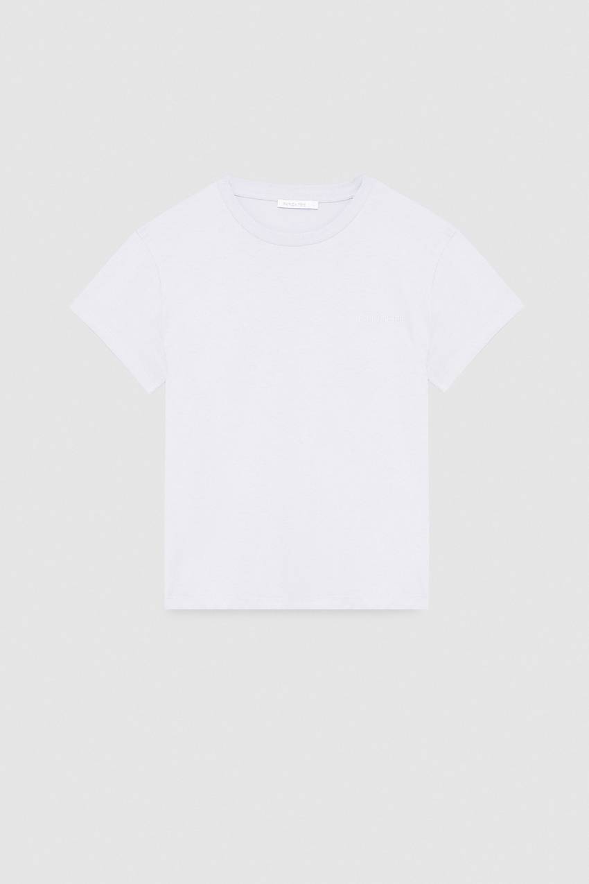 Patrizia Pepe T-shirt maniche corte con logo in cotone organico In Linea