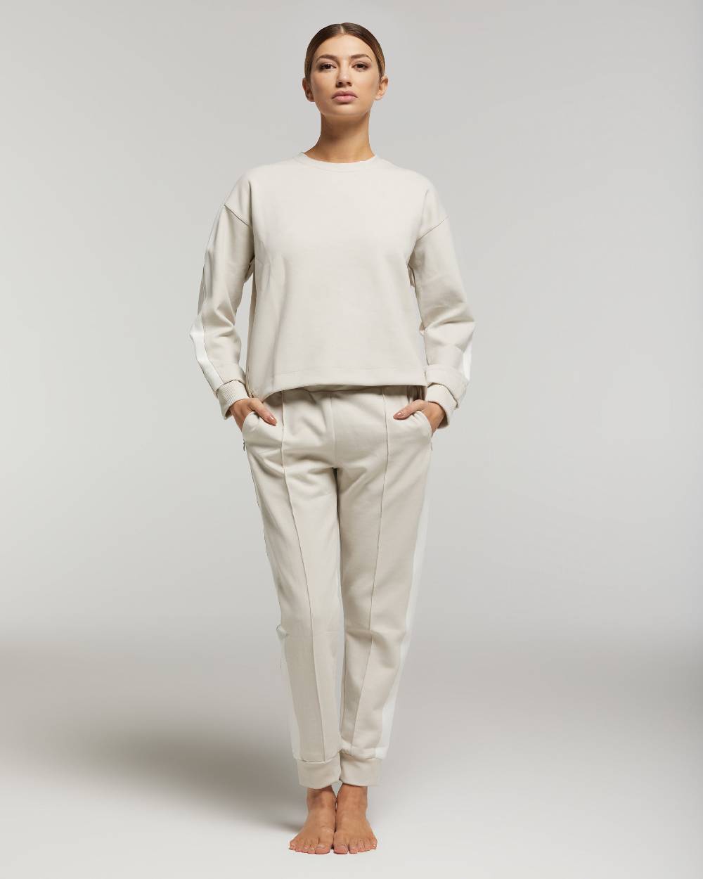 ﻿Pompea Set Completo Tuta donna Freetime (Beige) Shopping Online