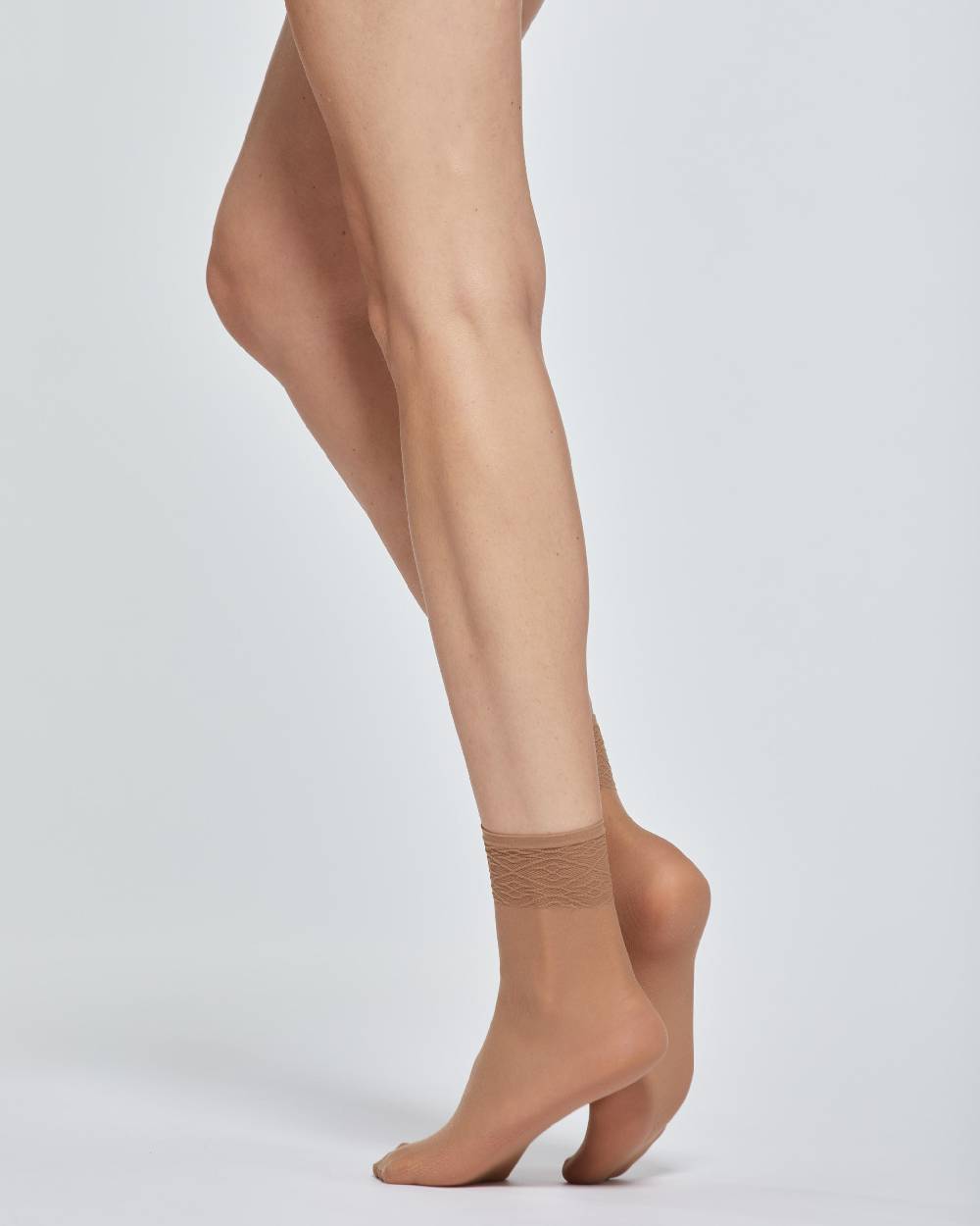 Pompea CALZA CORTA LADY VELATA CON BORDO IN PIZZO x2 Online