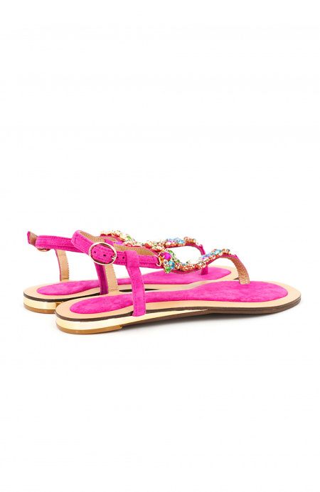 Pin Up Stars Infradito Pietre Multicolor In Linea