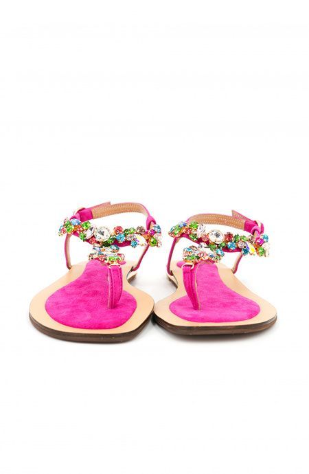 Pin Up Stars Infradito Pietre Multicolor In Linea