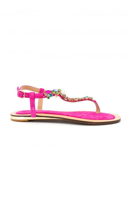 Pin Up Stars Infradito Pietre Multicolor In Linea
