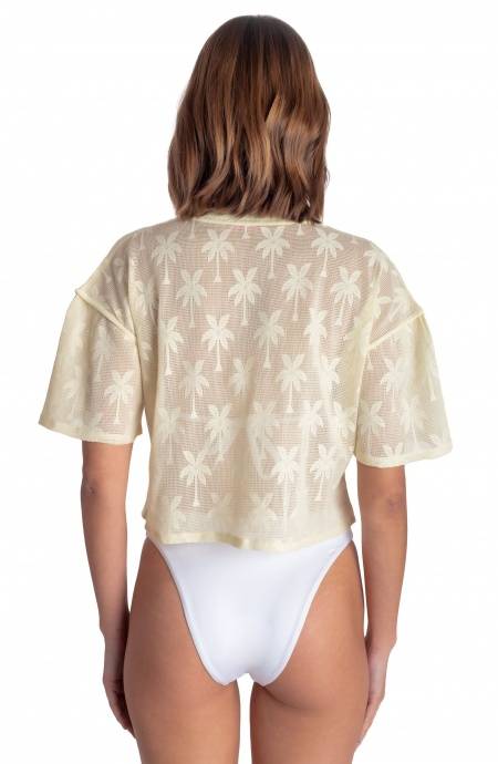 Pin Up Stars TOP RICAMO PALME Online Outlet