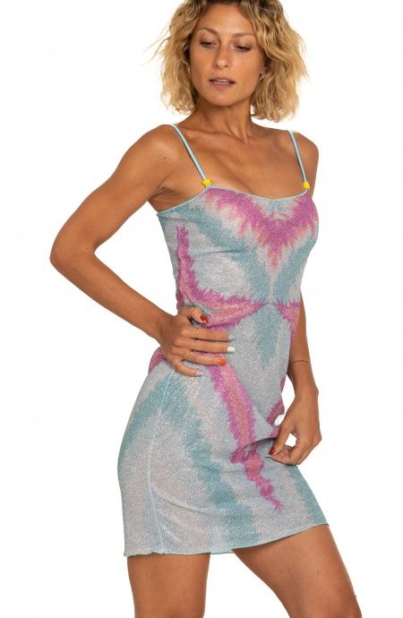 Pin Up Stars Tubino Lurex Stampa Stella Sfumata Italy