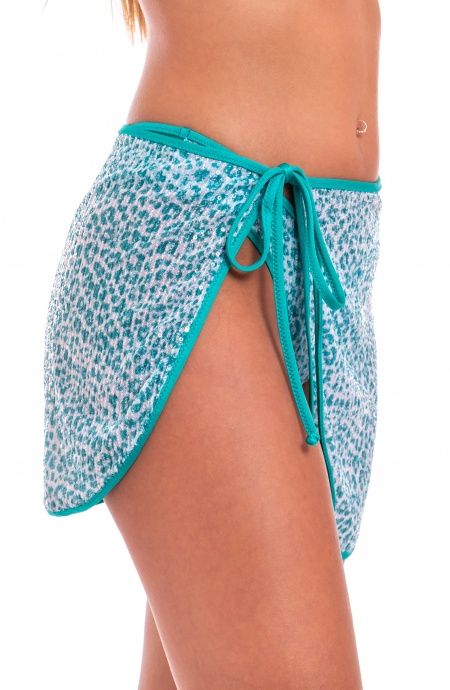 Pin Up Stars Pareo Micro Paillettes Animalier Spedizione Gratuita