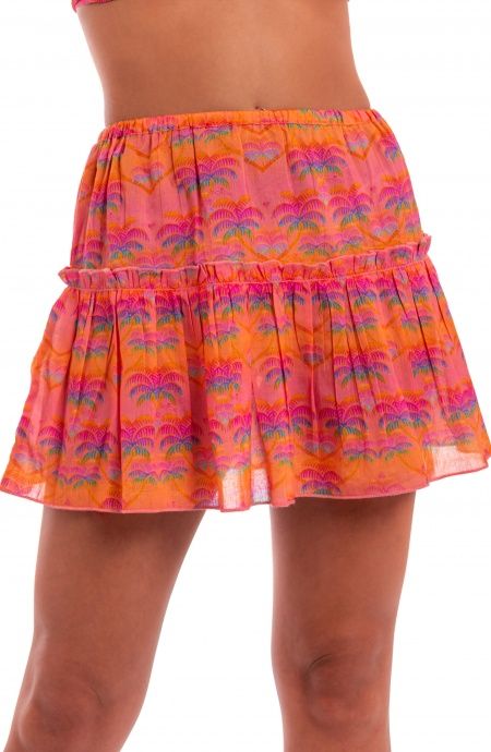 Pin Up Stars Gonna Corta In Cotone Stampa Palmié Offerta