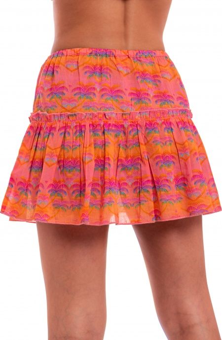 Pin Up Stars Gonna Corta In Cotone Stampa Palmié Offerta