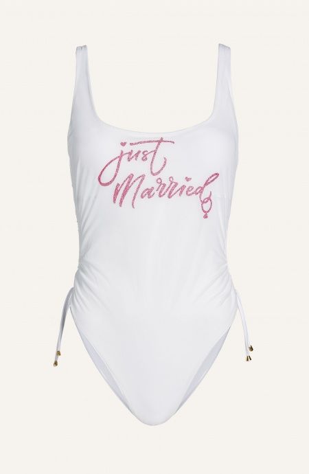 Pin Up Stars Costume Intero Just Married Lurex e Lycra